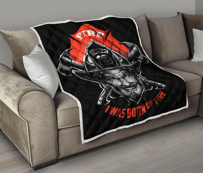 Firefighter Devil Print Quilt