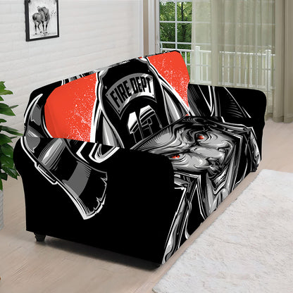 Firefighter Devil Print Sofa Cover