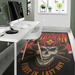 Firefighter First In Last Out Print Area Rug