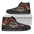 Firefighter First In Last Out Print Black High Top Sneakers