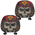 Firefighter First In Last Out Print Car Headrest Covers