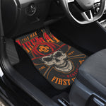 Firefighter First In Last Out Print Front and Back Car Floor Mats