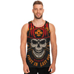 Firefighter First In Last Out Print Men's Tank Top