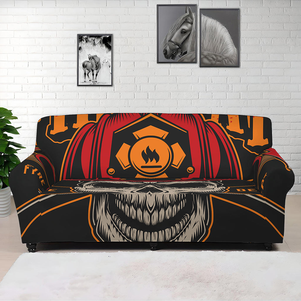 Firefighter First In Last Out Print Sofa Cover