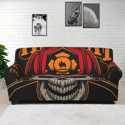 Firefighter First In Last Out Print Sofa Cover