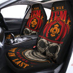 Firefighter First In Last Out Print Universal Fit Car Seat Covers