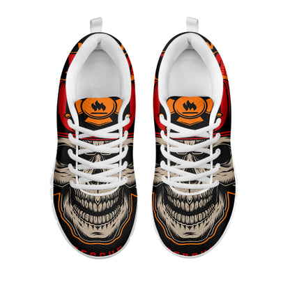 Firefighter First In Last Out Print White Sneakers