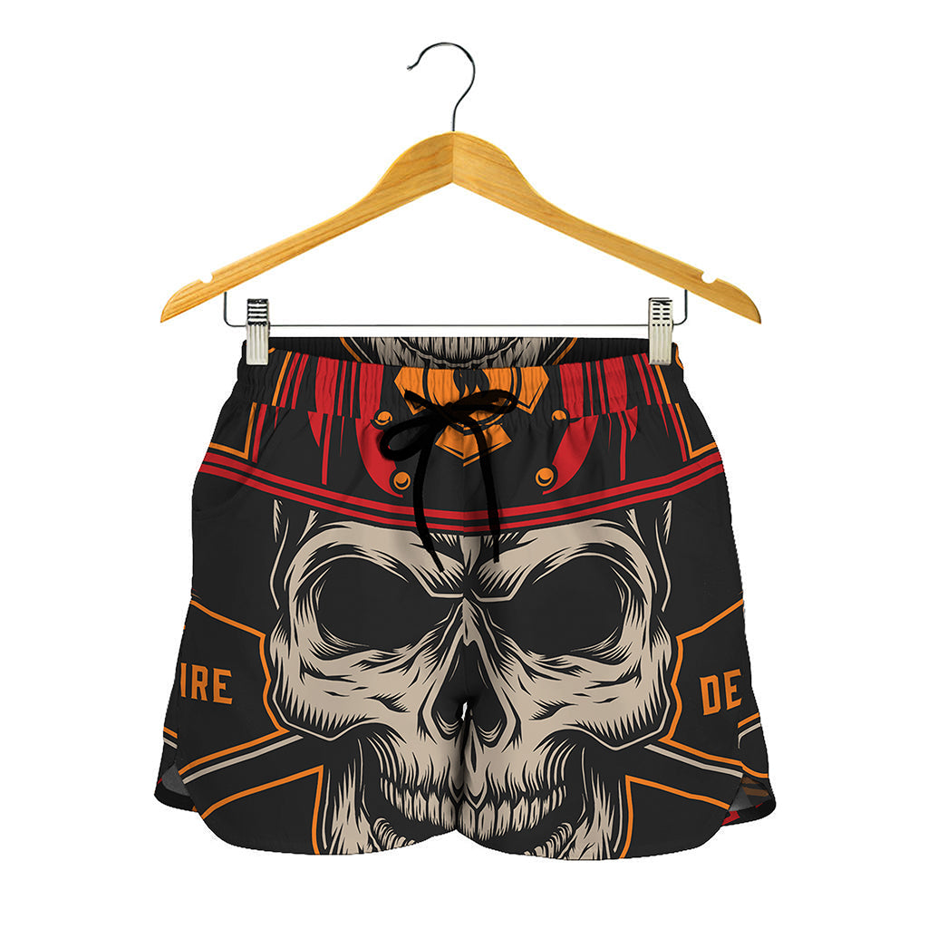 Firefighter First In Last Out Print Women's Shorts