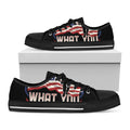 Firefighter I Fight What You Fear Print Black Low Top Sneakers