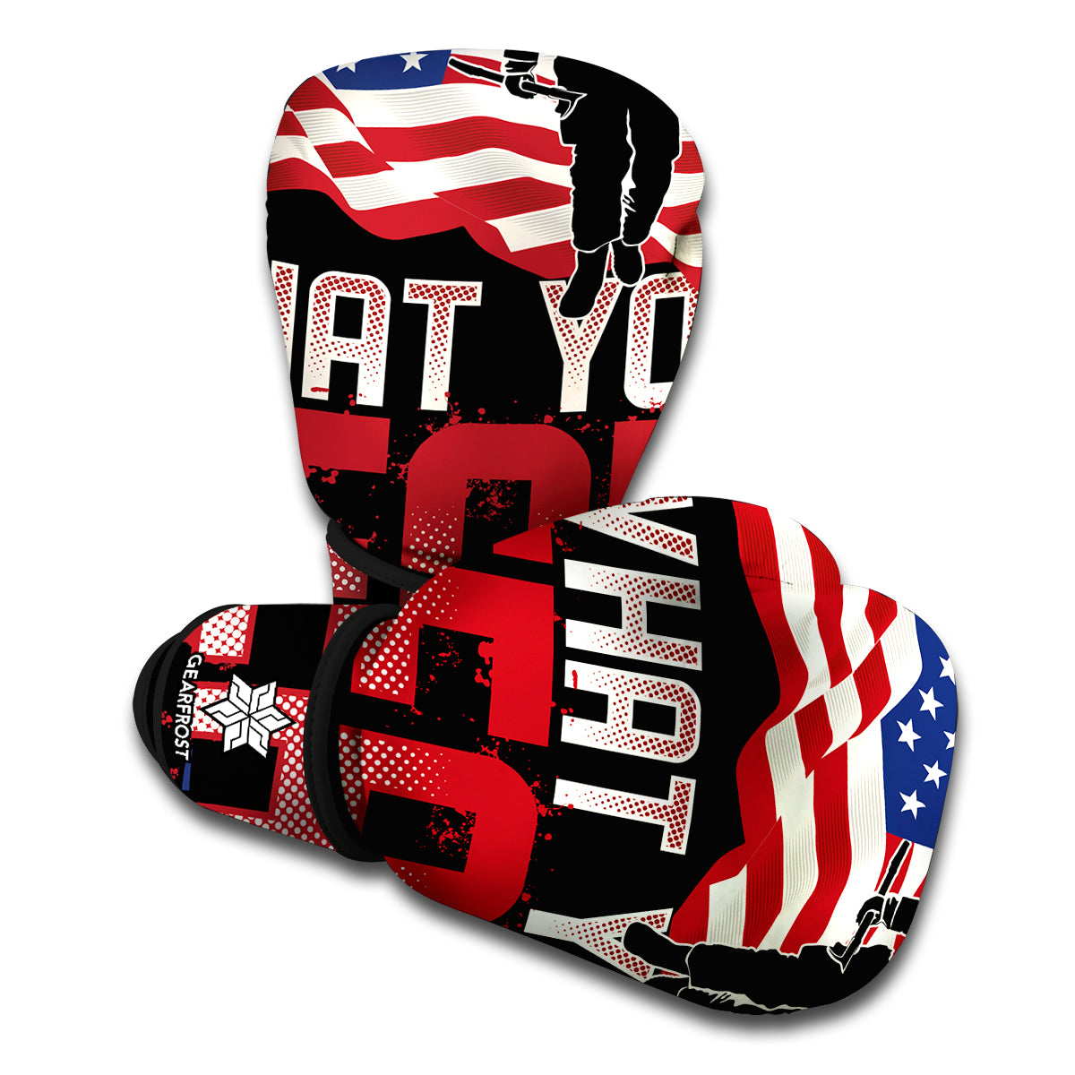 Firefighter I Fight What You Fear Print Boxing Gloves