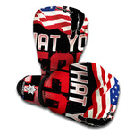 Firefighter I Fight What You Fear Print Boxing Gloves