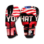 Firefighter I Fight What You Fear Print Boxing Gloves