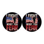 Firefighter I Fight What You Fear Print Car Coasters