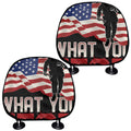 Firefighter I Fight What You Fear Print Car Headrest Covers