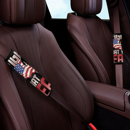 Firefighter I Fight What You Fear Print Car Seat Belt Covers