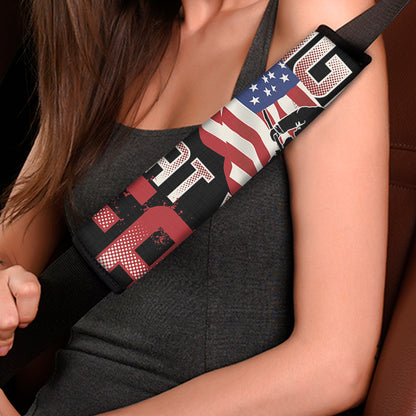 Firefighter I Fight What You Fear Print Car Seat Belt Covers