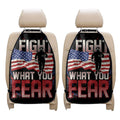 Firefighter I Fight What You Fear Print Car Seat Organizers