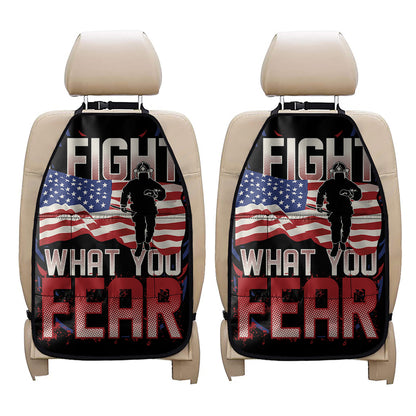 Firefighter I Fight What You Fear Print Car Seat Organizers