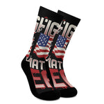 Firefighter I Fight What You Fear Print Crew Socks