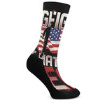 Firefighter I Fight What You Fear Print Crew Socks