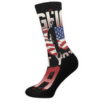 Firefighter I Fight What You Fear Print Crew Socks