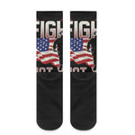 Firefighter I Fight What You Fear Print Crew Socks