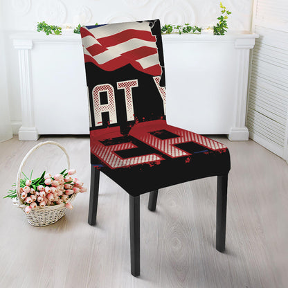 Firefighter I Fight What You Fear Print Dining Chair Slipcover