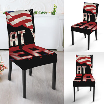 Firefighter I Fight What You Fear Print Dining Chair Slipcover