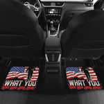 Firefighter I Fight What You Fear Print Front and Back Car Floor Mats
