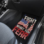 Firefighter I Fight What You Fear Print Front Car Floor Mats