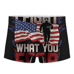 Firefighter I Fight What You Fear Print Men's Boxer Briefs