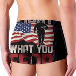 Firefighter I Fight What You Fear Print Men's Boxer Briefs