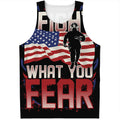 Firefighter I Fight What You Fear Print Men's Tank Top