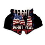 Firefighter I Fight What You Fear Print Muay Thai Boxing Shorts