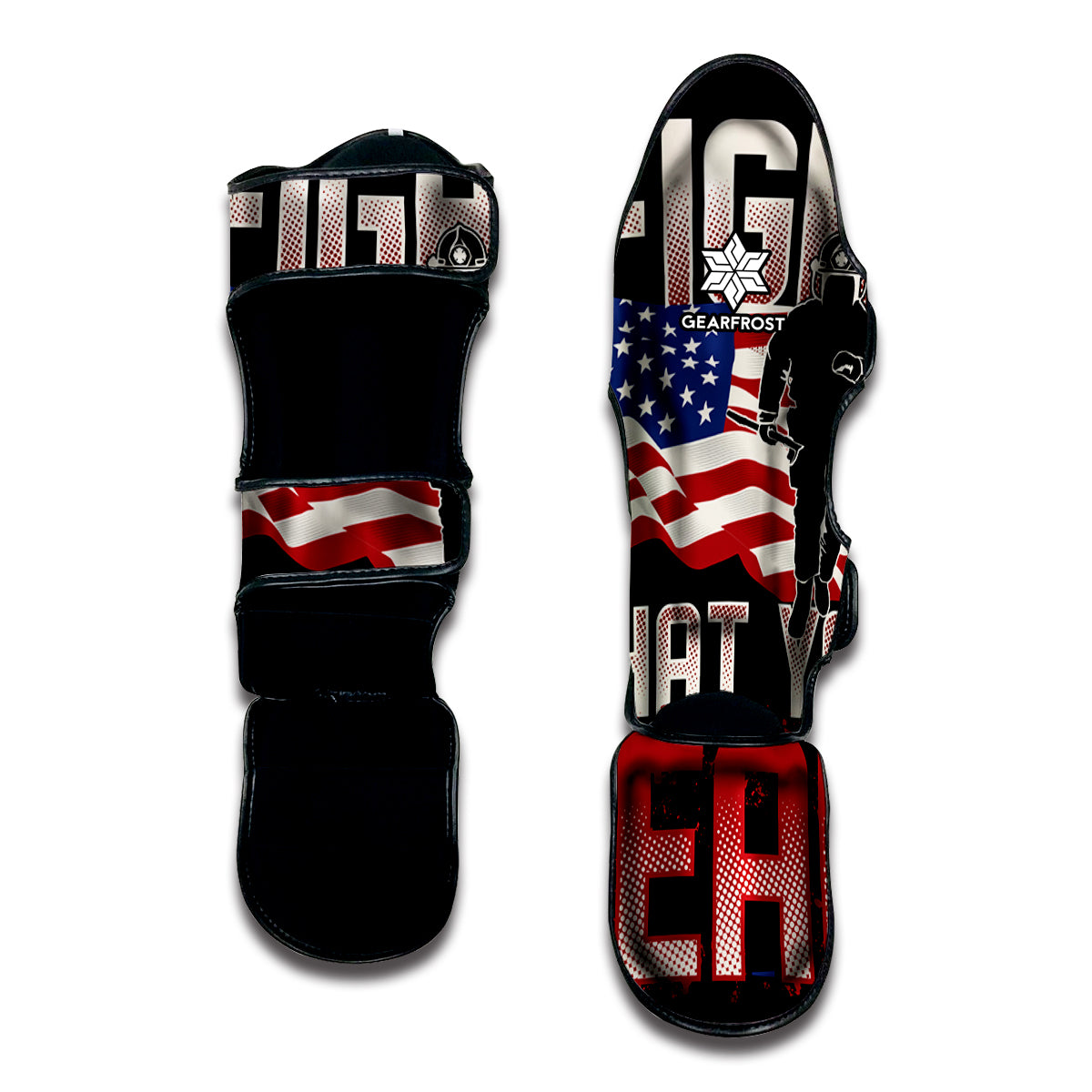 Firefighter I Fight What You Fear Print Muay Thai Shin Guard