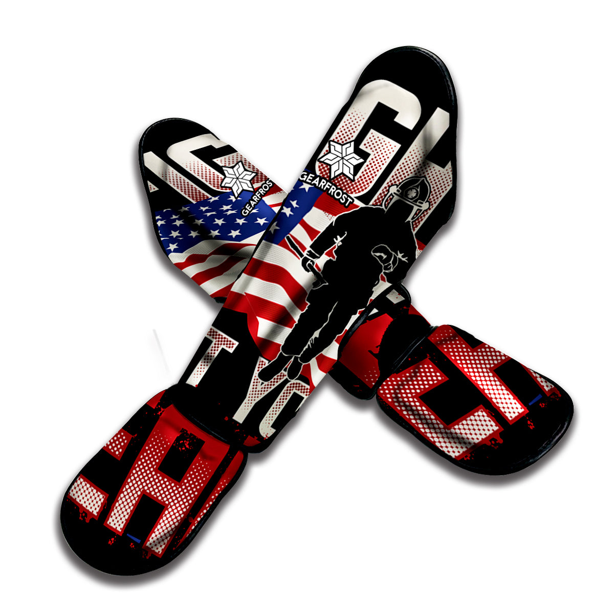 Firefighter I Fight What You Fear Print Muay Thai Shin Guard