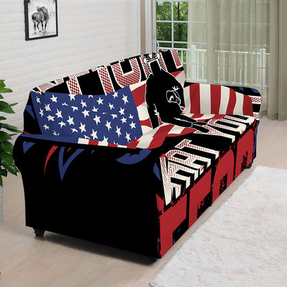 Firefighter I Fight What You Fear Print Sofa Cover