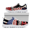 Firefighter I Fight What You Fear Print White Running Shoes