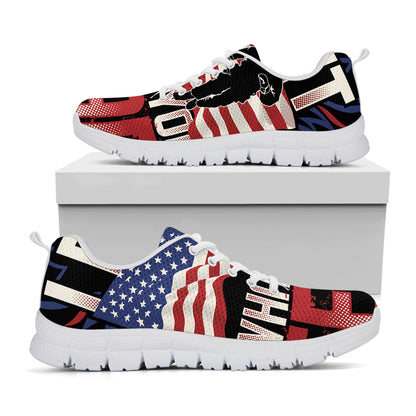Firefighter I Fight What You Fear Print White Sneakers