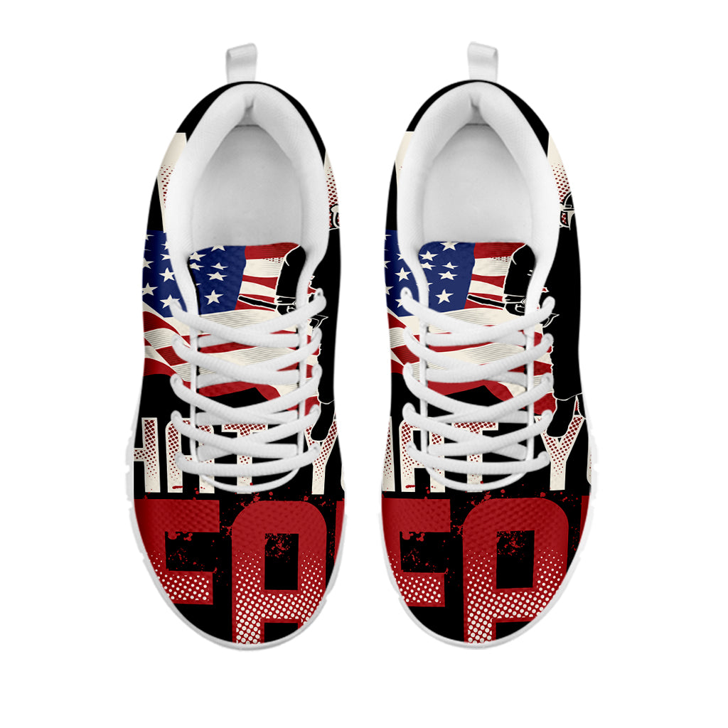 Firefighter I Fight What You Fear Print White Sneakers