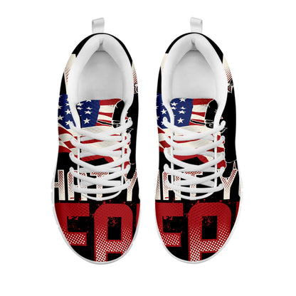 Firefighter I Fight What You Fear Print White Sneakers