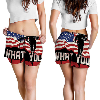 Firefighter I Fight What You Fear Print Women's Shorts