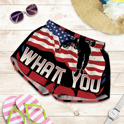 Firefighter I Fight What You Fear Print Women's Shorts