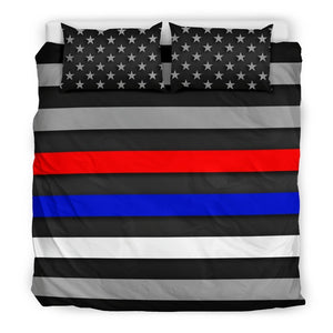 First Responders Lines Duvet Cover Bedding Set GearFrost