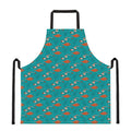 Fish And Jellyfish Pattern Print Apron