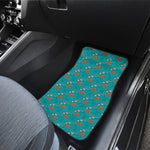 Fish And Jellyfish Pattern Print Front and Back Car Floor Mats