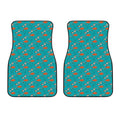 Fish And Jellyfish Pattern Print Front Car Floor Mats