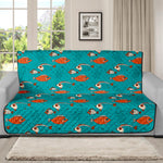 Fish And Jellyfish Pattern Print Futon Protector