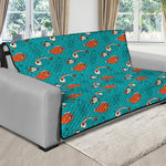 Fish And Jellyfish Pattern Print Futon Protector