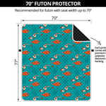 Fish And Jellyfish Pattern Print Futon Protector